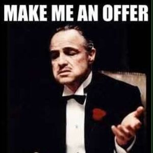 Offers are gladly accepted! Don’t be shy just try!